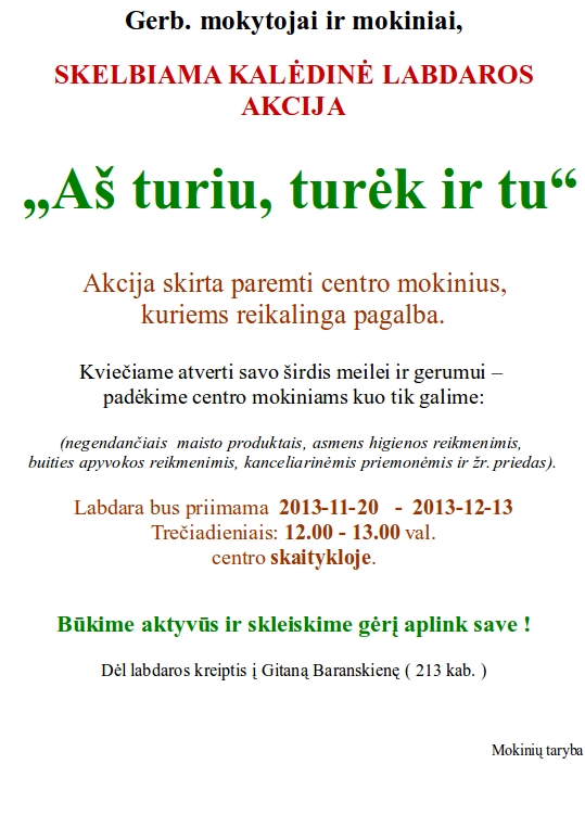 Skelbimas labdaros_akcija1